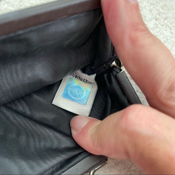 Roberto Cavalli Animal Print Coin Purse Clamshell Opening Kiss Lock Closure - Picture 3 of 11